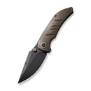 WEKNIFE Riff-Raff Thumb Stud Knife Bronze Titanium Handle (3.12" Black Stonewashed CPM 20CV Blade) WE22020B-1