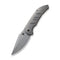 WEKNIFE Riff-Raff Thumb Stud Knife Gray Titanium Handle (3.12" Gray Stonewashed CPM 20CV Blade) WE22020B-3