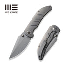 WEKNIFE Riff-Raff Thumb Stud Knife Gray Titanium Handle (3.12" Gray Stonewashed CPM 20CV Blade) WE22020B-3