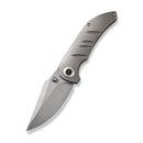 WEKNIFE Riff-Raff Thumb Stud Knife Polished Bead Blasted Titanium Handle (3.12" Polished Bead Blasted CPM 20CV Blade) WE22020B-4