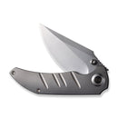 WEKNIFE Riff-Raff Thumb Stud Knife Polished Bead Blasted Titanium Handle (3.12" Polished Bead Blasted CPM 20CV Blade) WE22020B-4