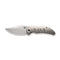 WEKNIFE Riff-Raff Thumb Stud Knife Polished Bead Blasted Titanium Handle (3.12" Polished Bead Blasted CPM 20CV Blade) WE22020B-4