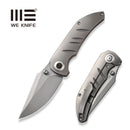 WEKNIFE Riff-Raff Thumb Stud Knife Polished Bead Blasted Titanium Handle (3.12" Polished Bead Blasted CPM 20CV Blade) WE22020B-4