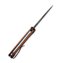 WEKNIFE Saakshi Flipper Knife Wood Handle (3.30" CPM 20CV Blade) WE20020C-3