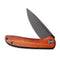 WEKNIFE Saakshi Flipper Knife Wood Handle (3.30" CPM 20CV Blade) WE20020C-3