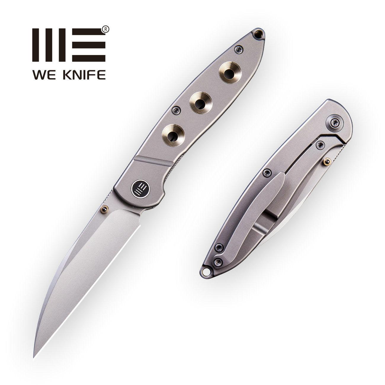 WEKNIFE Schism Thumb Stud Knife Titanium Handle CPM S35VN – We Knife