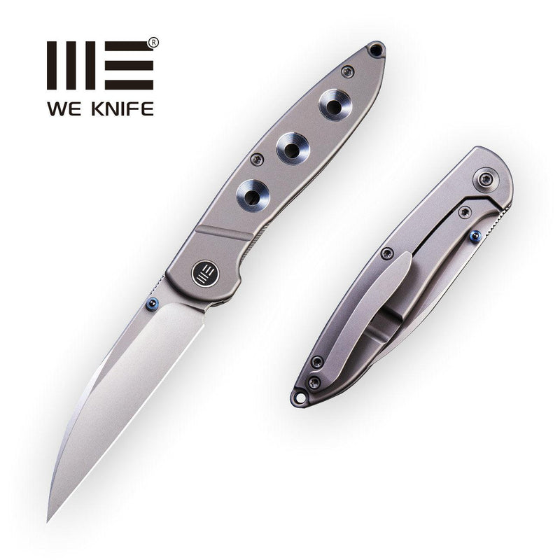 WEKNIFE Schism Thumb Stud Knife Titanium Handle (2.92" CPM S35VN Blade) 908B