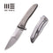 WEKNIFE Scoppio Flipper Knife Titanium Handle (3.63" CPM 20CV Blade) 923B