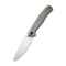 WEKNIFE Seer Flipper Knife Titanium Handle (3.48" CPM 20CV Blade) WE20015-3