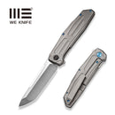 WEKNIFE Shadowfire Flipper Knife Gray Titanium Handle (3.97" Hand Polished Satin CPM 20CV Blade) WE22035-2