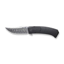 WEKNIFE Shuddan Flipper Knife Titanium Handle (3.48" Hakkapella Damasteel Blade) WE21015-DS1