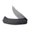 WEKNIFE Shuddan Flipper Knife Titanium Handle (3.48" Hakkapella Damasteel Blade) WE21015-DS1