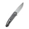 WEKNIFE Smooth Sentinel Flipper Knife Titanium Handle With Carbon Fiber Inlay (2.97" CPM 20CV Blade) WE20043-5