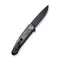 WEKNIFE Smooth Sentinel Flipper Knife Titanium Handle With Carbon Fiber Inlay (2.97" CPM 20CV Blade) WE20043-6