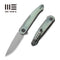 WEKNIFE Smooth Sentinel Flipper Knife Titanium Handle With G10 Inlay (2.97" CPM 20CV Blade) WE20043-2