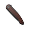 WEKNIFE Smooth Sentinel Flipper Knife Titanium Handle With Wood Inlay (2.97" CPM 20CV Blade) WE20043-3