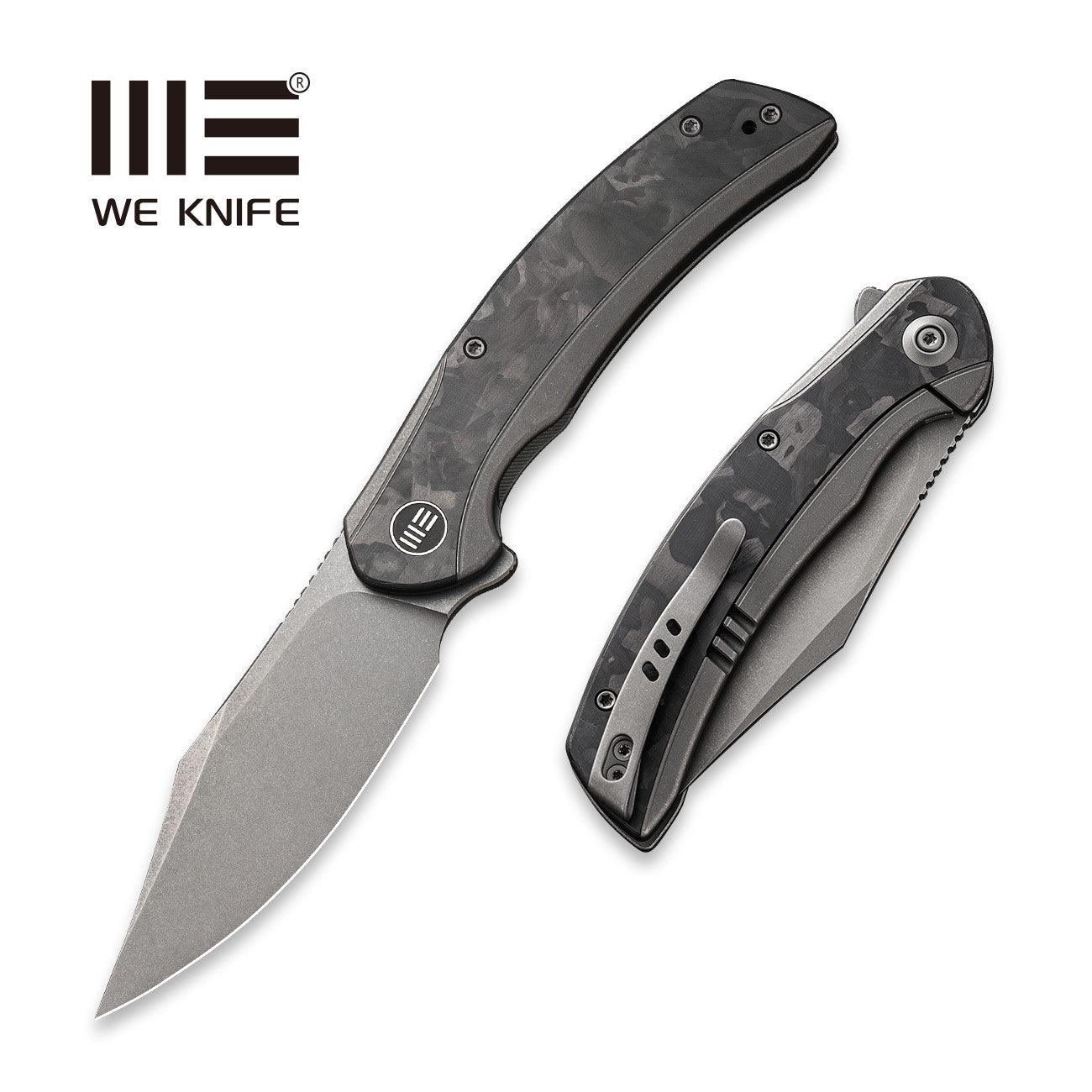 WEKNIFE Snick Flipper Knife Titanium & Carbon Fiber Handle CPM