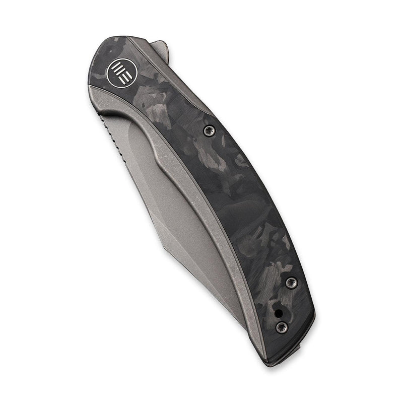 WEKNIFE Snick Flipper Knife Titanium Handle With Carbon Fiber Inlay (3.47" CPM 20CV Blade) WE19022F-2