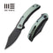 WEKNIFE Snick Flipper Knife Titanium Handle With G10 Inlay (3.47" CPM 20CV Blade) WE19022F-4