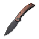 WEKNIFE Snick Flipper Knife Titanium Handle With Wood Inlay (3.47" CPM 20CV Blade) WE19022F-3