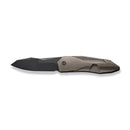 WEKNIFE Solid Flipper Knife Bronze Titanium Integral Handle (3.88" Black Stonewashed CPM 20CV Blade) WE22028-3