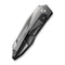 WEKNIFE Solid Flipper Knife Polished Gray Titanium Integral Handle (3.88" Polished Gray CPM 20CV Blade) WE22028-6