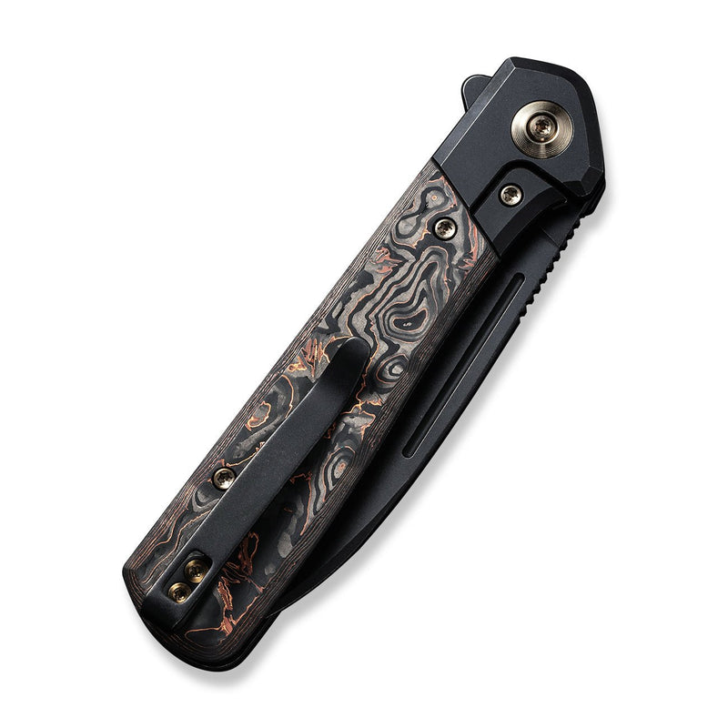 WEKNIFE Soothsayer Flipper Knife Titanium Handle With Carbon Fiber Inlay (3.48" CPM 20CV) WE20050-2