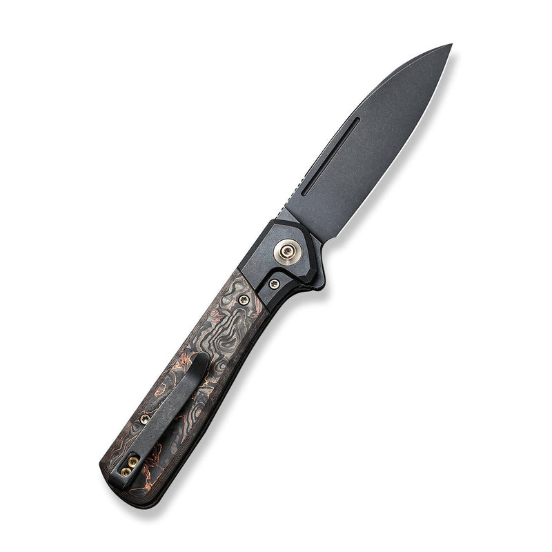 WEKNIFE Soothsayer Flipper Knife Titanium Handle With Carbon Fiber Inlay (3.48" CPM 20CV) WE20050-2