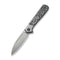 WEKNIFE Soothsayer Flipper Knife Titanium Handle With Carbon Fiber Inlay (3.48" CPM 20CV) WE20050-3