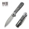 WEKNIFE Soothsayer Flipper Knife Titanium Handle With Carbon Fiber Inlay (3.48" CPM 20CV) WE20050-3