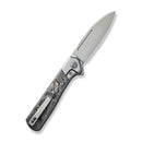 WEKNIFE Soothsayer Flipper Knife Titanium Handle With Carbon Fiber Inlay (3.48" CPM 20CV) WE20050-3