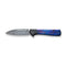 WEKNIFE Soothsayer Flipper Knife Titanium Handle With Timascus Inlay (3.48" Damasteel Blade) WE20050-DS1