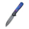 WEKNIFE Soothsayer Flipper Knife Titanium Handle With Timascus Inlay (3.48" Damasteel Blade) WE20050-DS1