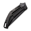 WEKNIFE Speedliner Flipper Knife Black Titanium Handle (3.39" Black Stonewashed CPM 20CV Blade) WE22045C-1