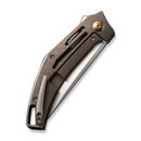 WEKNIFE Speedliner Flipper Knife Bronze Titanium Handle (3.39" Hand Rubbed Satin CPM 20CV Blade) WE22045C-2