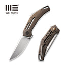 WEKNIFE Speedliner Flipper Knife Bronze Titanium Handle (3.39" Hand Rubbed Satin CPM 20CV Blade) WE22045C-2