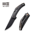 WEKNIFE Speedliner Flipper Knife Shredded Carbon Fiber Handle (3.39" Black Stonewashed CPM 20CV Blade) WE22045B-2