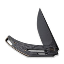 WEKNIFE Speedliner Flipper Knife Shredded Carbon Fiber Handle (3.39" Black Stonewashed CPM 20CV Blade) WE22045B-2