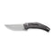 WEKNIFE Speedliner Flipper Knife Twill Carbon Fiber Handle (3.39" Silver Bead Blasted CPM 20CV Blade) WE22045B-1