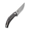 WEKNIFE Speedliner Flipper Knife Twill Carbon Fiber Handle (3.39" Silver Bead Blasted CPM 20CV Blade) WE22045B-1