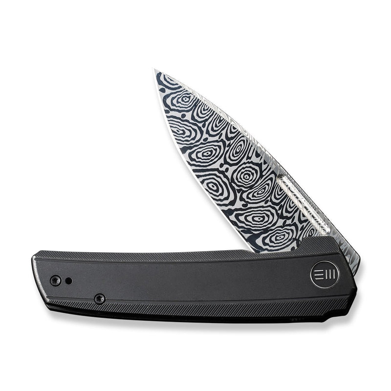 WEKNIFE Speedster Flipper Knife Titanium Handle (3.47" Heimskringla Damasteel Blade) WE21021B-DS1