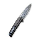 WEKNIFE Speedster Flipper Knife Titanium Handle (3.47" Heimskringla Damasteel Blade) WE21021B-DS1