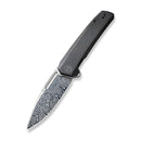 WEKNIFE Speedster Flipper Knife Titanium Handle (3.47" Heimskringla Damasteel Blade) WE21021B-DS1