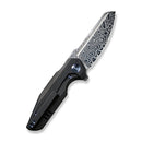 WEKNIFE StarHawk Flipper Knife Titanium Handle (2.81" Damasteel Blade) WE21017-DS1