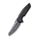 WEKNIFE StarHawk Flipper Knife Titanium Handle (2.81" Damasteel Blade) WE21017-DS1