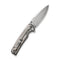 WEKNIFE Subjugator Flipper & Thumb Stud Knife Titanium Handle (3.48" CPM 20CV Blade) WE21014C-1