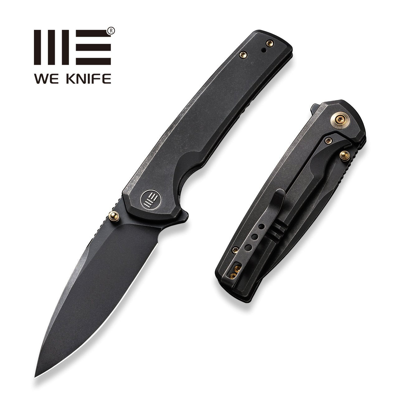 WEKNIFE Subjugator Flipper & Thumb Stud Knife Titanium Handle CPM