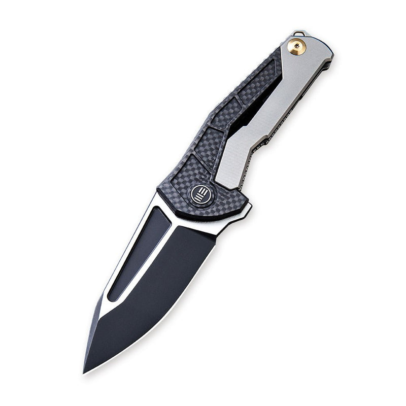WEKNIFE Sugga Flipper Knife Titanium Handle With Carbon Fiber Inlay (3.55" CPM S35VN Blade) 915B