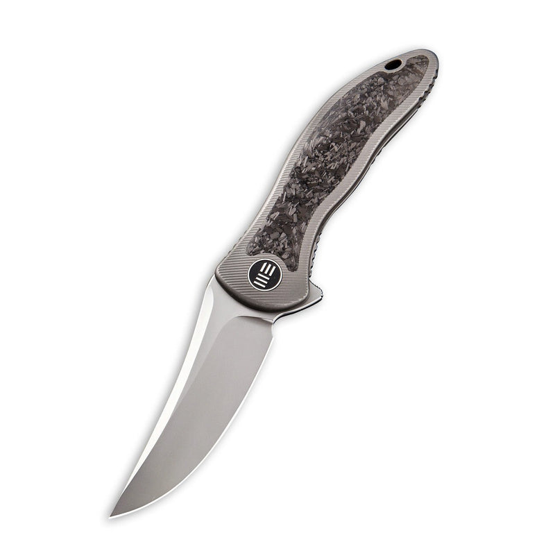 WEKNIFE Synergy2 Flipper Knife Titanium Handle With Carbon Fiber Inlay (3.49" M390 Blade) 912CF-A