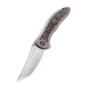 WEKNIFE Synergy2 Flipper Knife Titanium Handle With Carbon Fiber Inlay (3.49" M390 Blade) 912CF-B